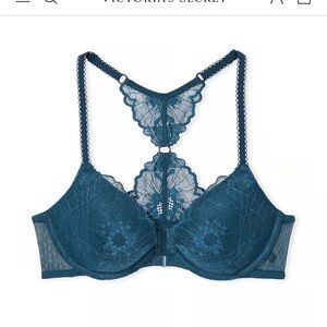 VICTORIA'S SECRET in‎ Black 
Sexy Tee Push-Up Front-Close Lace Bra